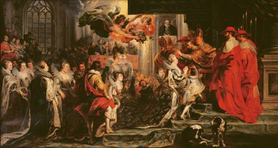 Die Krönung von Marie de Medici (1573-1642) in St. Denis, 13. Mai 1610, 1621-25 von Peter Paul Rubens